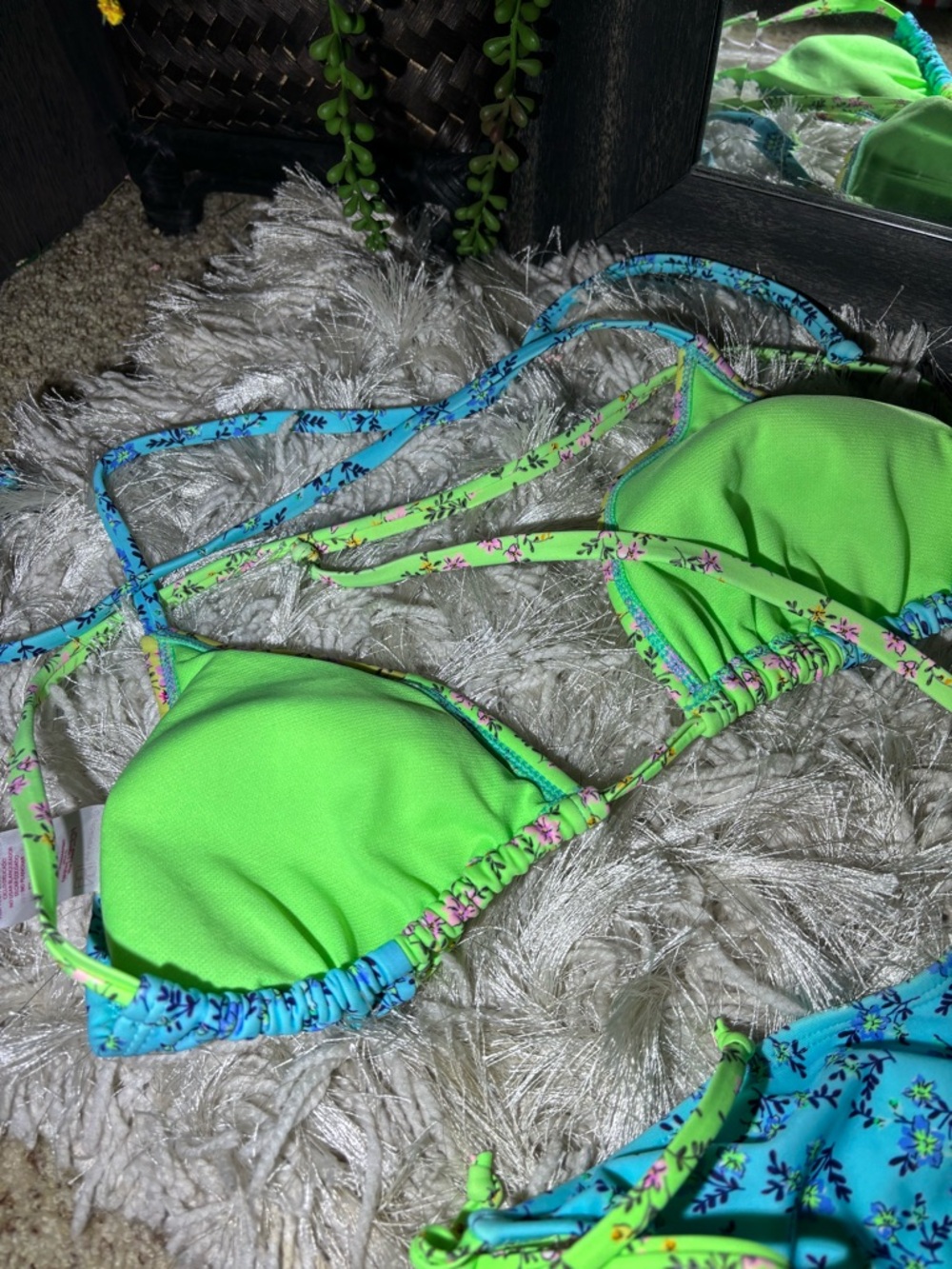 -🌸5/$25🌸No Boundaries Printed Two Piece Bikini Swimsuit Size L/XL - Picture 10 of 12